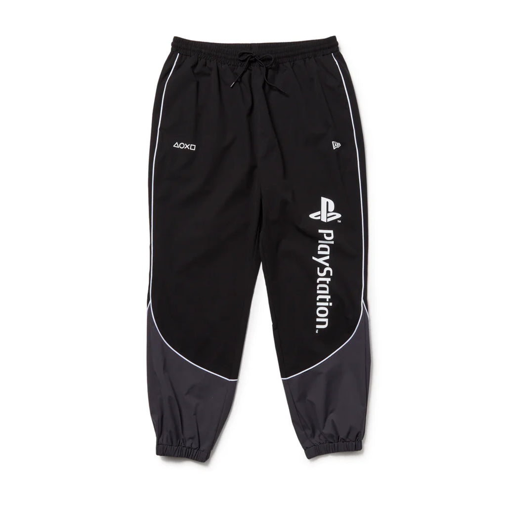 NEW ERA オーバーサイズド パイピング トラックパンツ PlayStation プレイステーション ブラック パフォーマンスアパレル  14693218