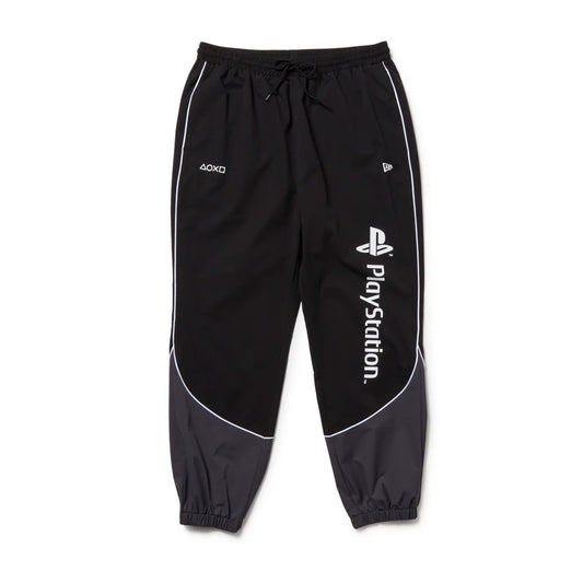 NEW ERA オーバーサイズド パイピング トラックパンツ PlayStation プレイステーション ブラック パフォーマンスアパレル  14693218