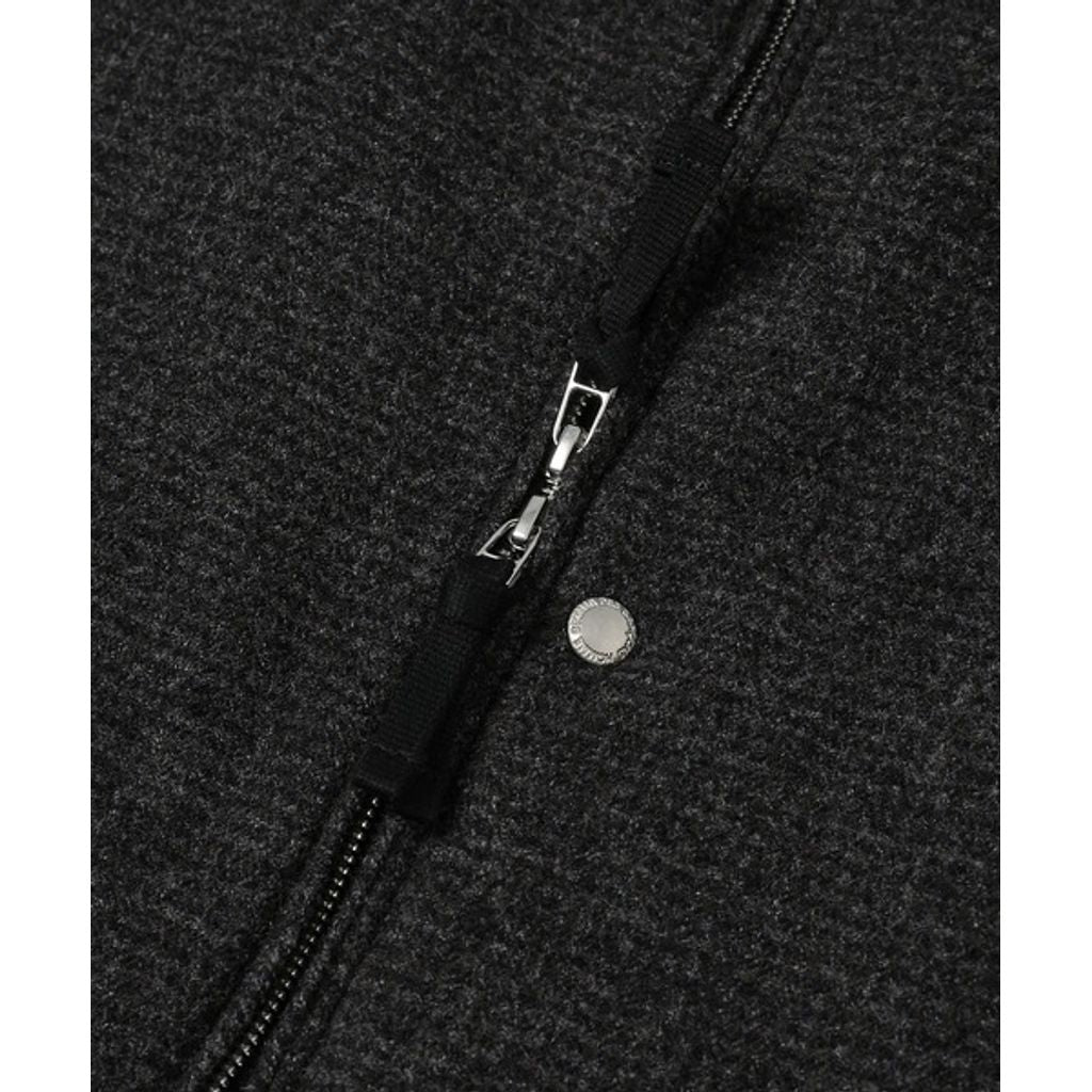 COMME des GARCONS HOMME WOOL 縮絨 × NYLON TWILL COAT（GRAY）