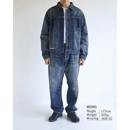 ANACHRONORM CONTEXT-005 FRONT TUCK DENIM JACKET(26 REMAKE)
