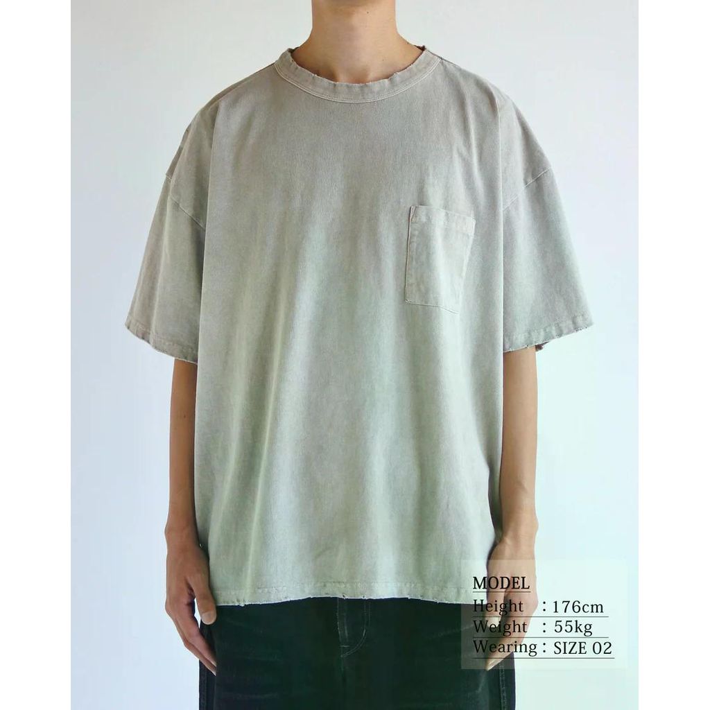 ANACHRONORM PIGMENT DYED POCKET S/S T-S