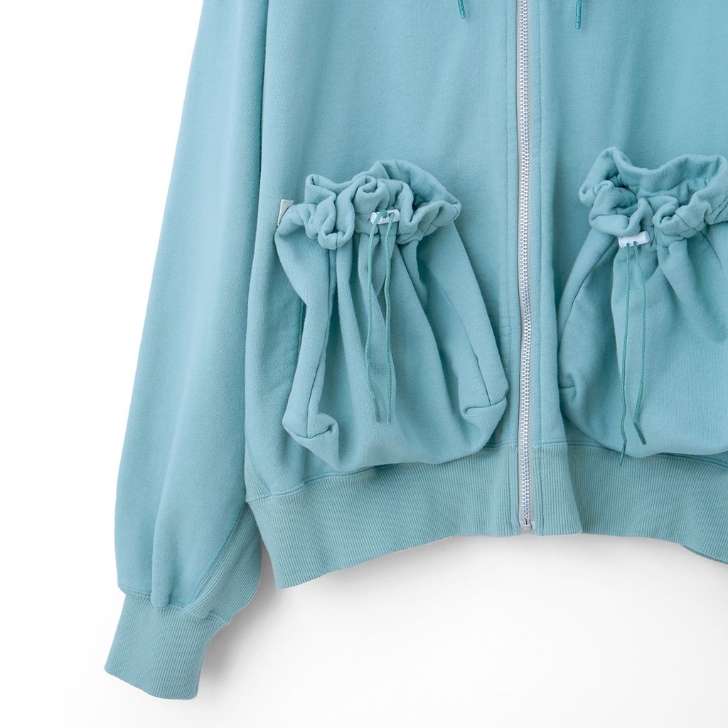 refomed "KINCHAKU" ZIPUP HOODIE