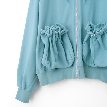 refomed "KINCHAKU" ZIPUP HOODIE