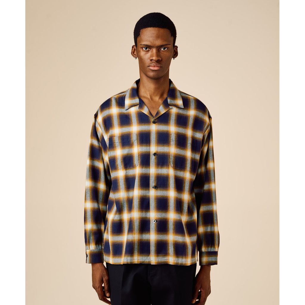 BEDWIN & THE HEARTBREAKERS FIVE BROTER Ex. L/S CHECK SHIRT "VIN"
