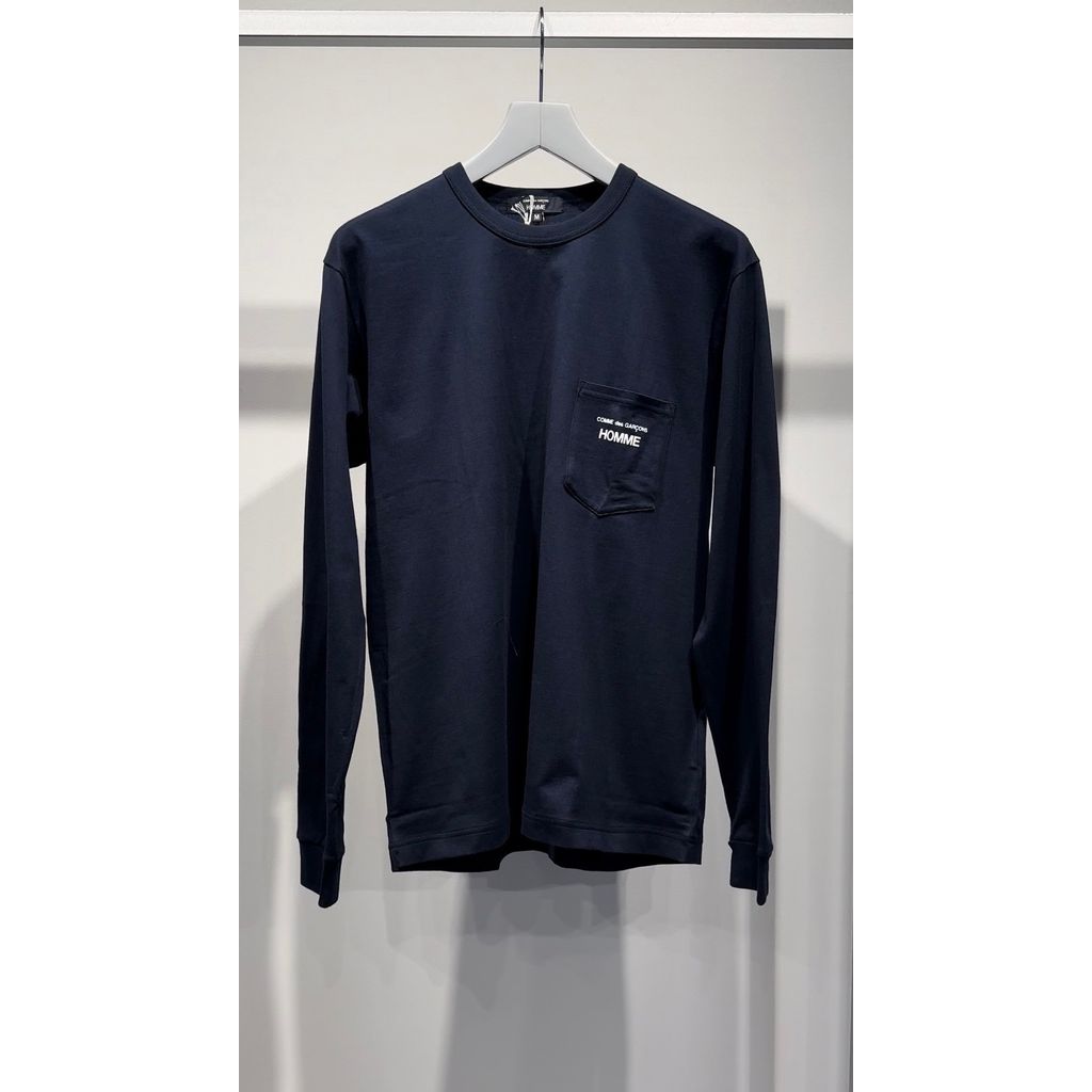 COMME des GARCONS HOMME 『COMME des GARCONS HOMME』 LOGO LONG SLEEVE TEE（NAVY）