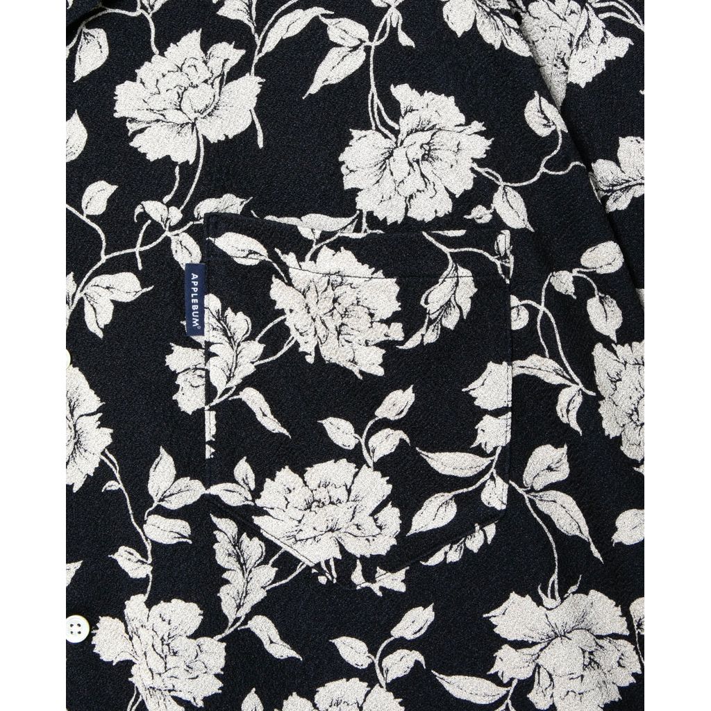 APPLEBUM CHIRIMEN KNIT ALOHA SHIRT (OVERSIZED)