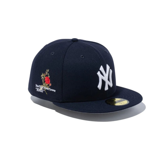 NEW ERA 59FIFTY MLB State Flowers ニューヨーク・ヤンキース ネイビー