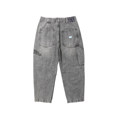 Liberaiders  DAMAGED DENIM SARROUEL PANTS