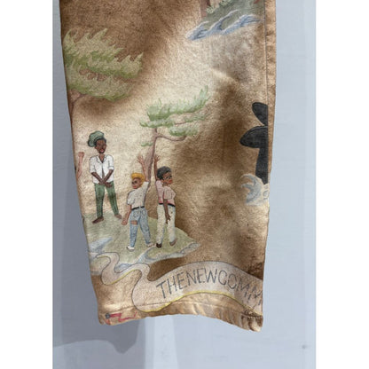 FAF NEW COMMUNE DART BAGGY DENIM (Print)