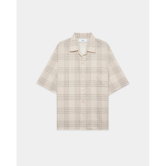 marka 60/1 Organic Cotton High Twisted Loan / Open Collar S/S Shirt
