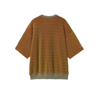 MAGIC STICK ZIGZAG LINED SS CREW
