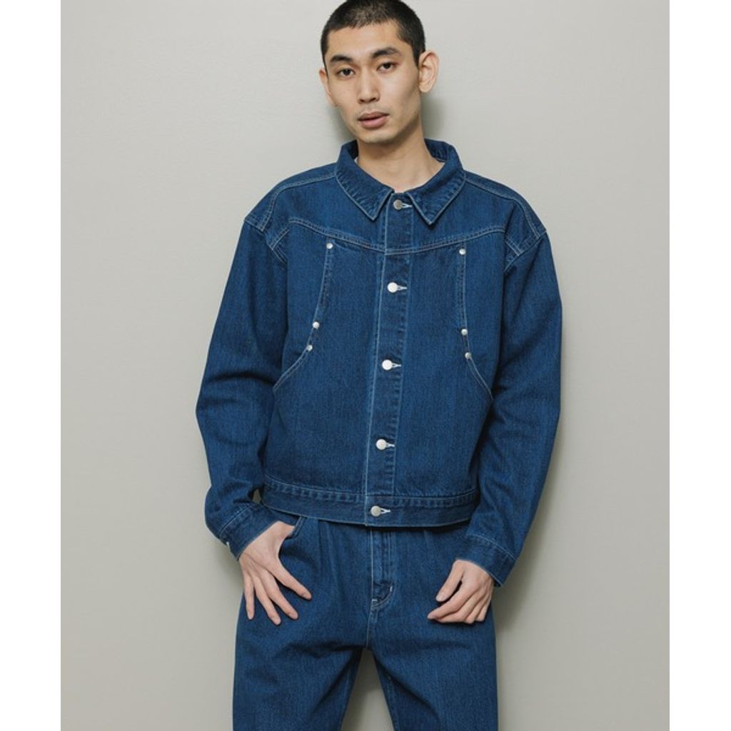 BAL CARB POCKET WASHED DENIM JACKET