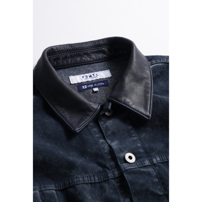 FDMTL FA26JK54R FLOCK LEATHER JACKET RINSE