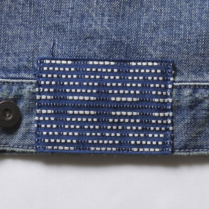TRIBAL DENIM JACKET HW/HARD WASH