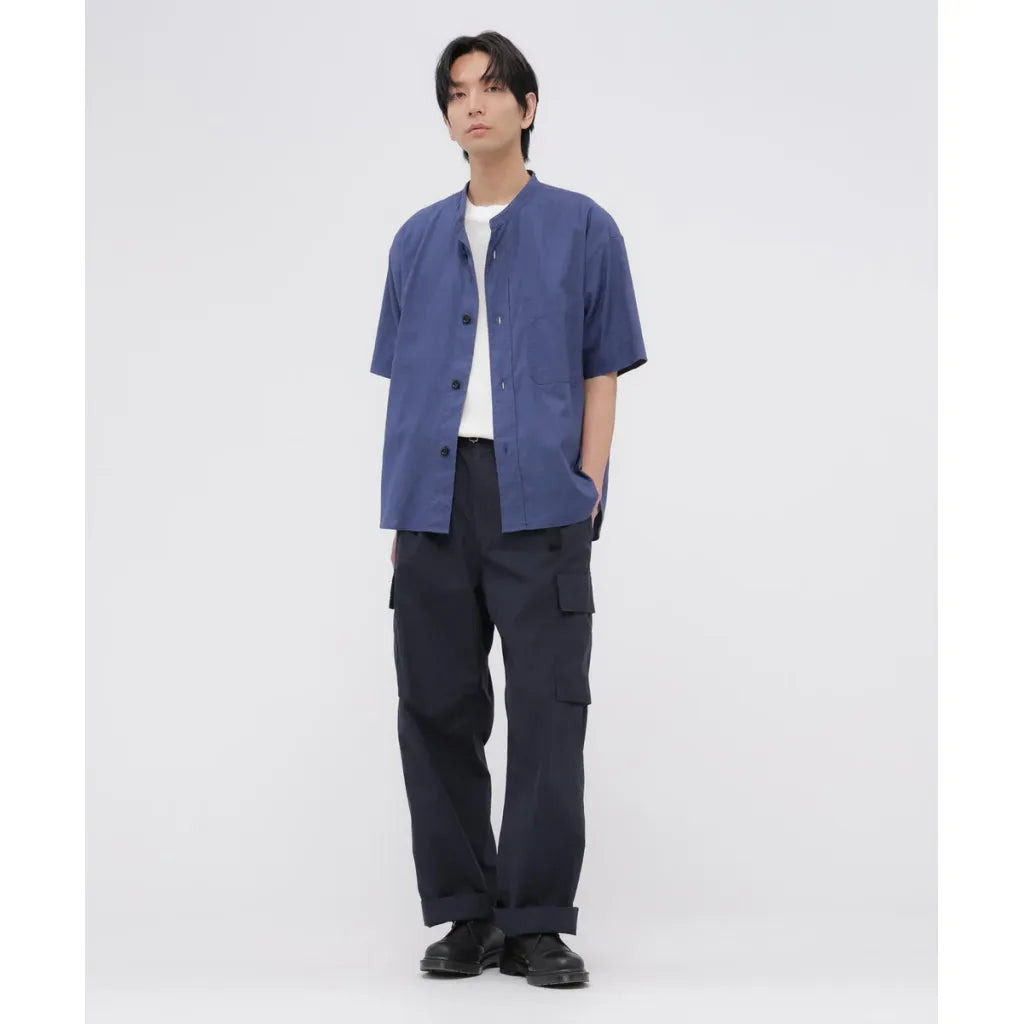 MHL. WASHED COTTON NYLON TROUSERS