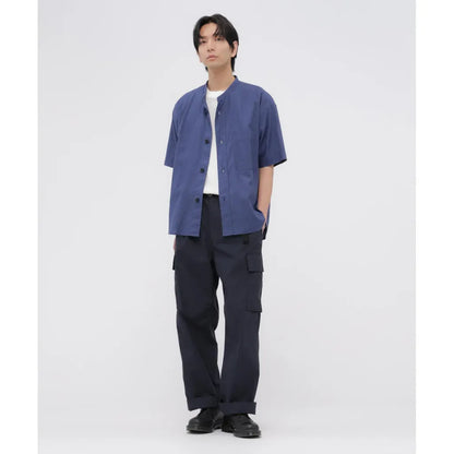 MHL. WASHED COTTON NYLON TROUSERS