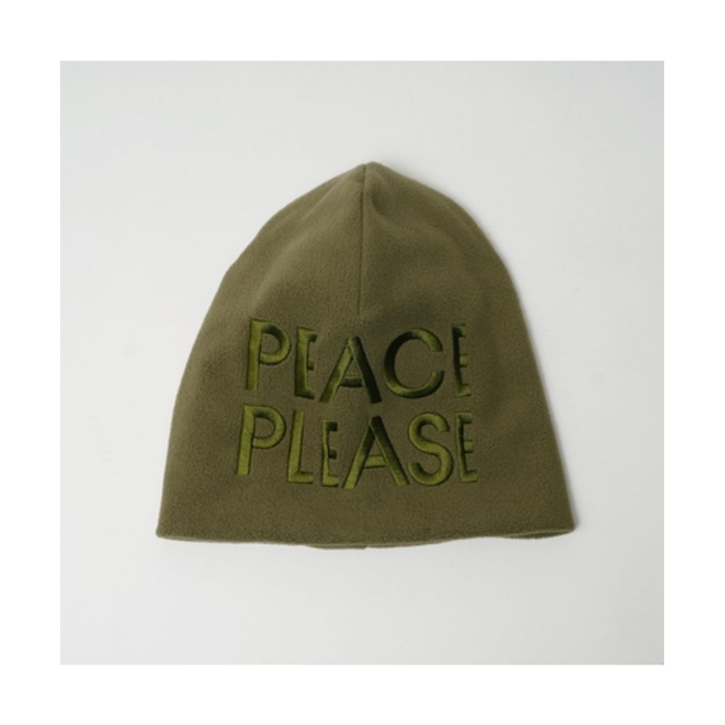 GARBAGE FLEECE BEANIE（PEACE PLEASE）