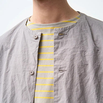 ORCIVAL OR-B0495 Twill Dump Collarless Shirt 26AW