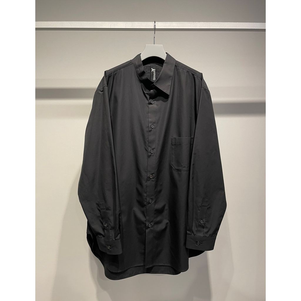 Ground Y COTTON BROADCLOTH COLLAR CUT-OFF SHIRT