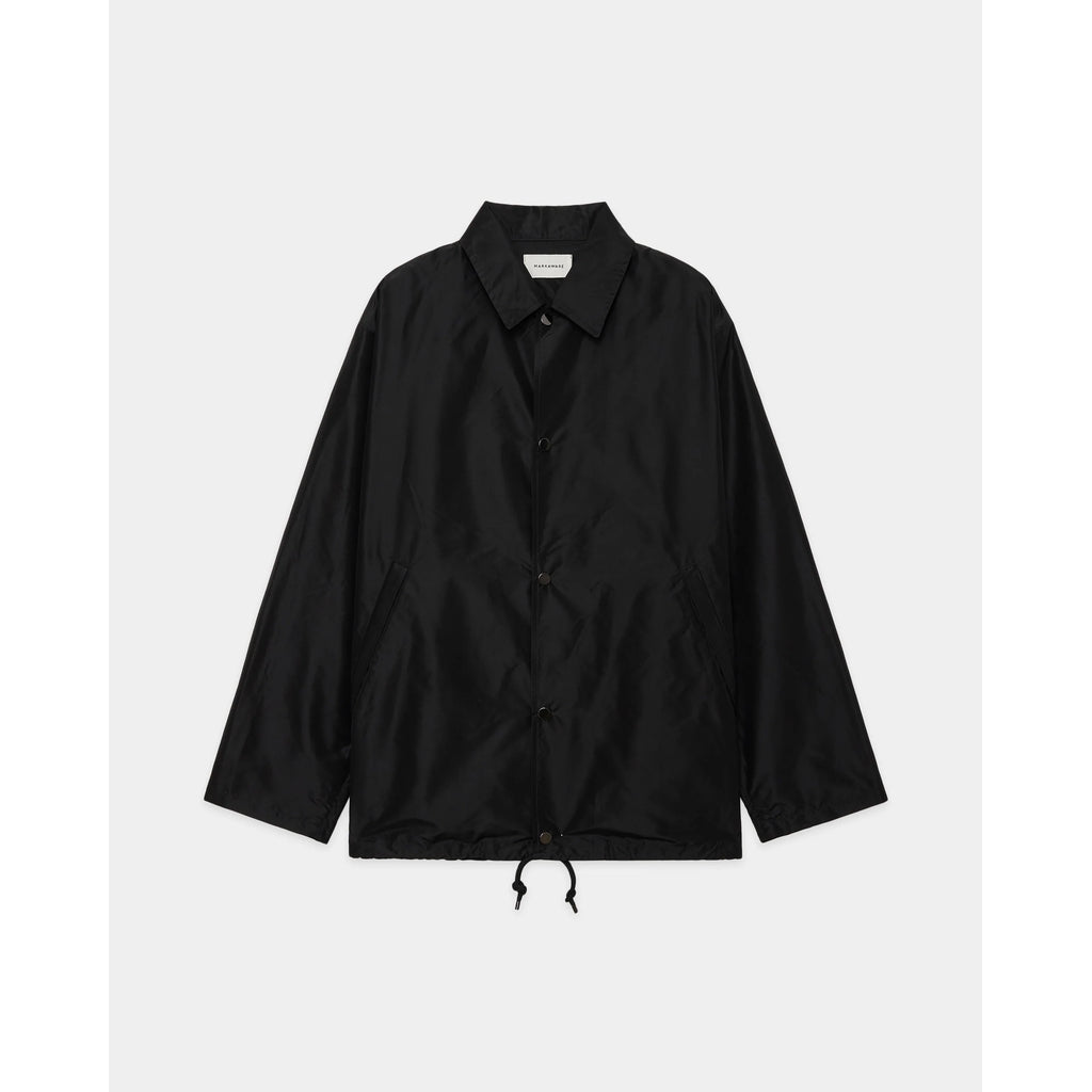 MARKAWARE SILK TAFFETA COACH JACKET