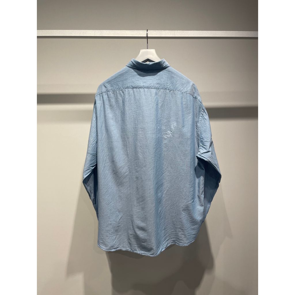 PORTER CLASSIC ROLL UP CHAMBRAY SHIRT