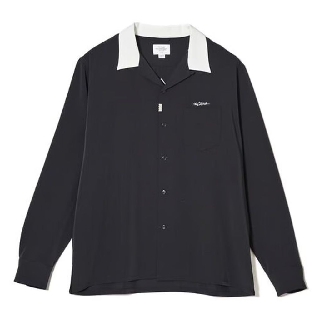 CRIMIE EASY CARE EMBROIDERY OPEN COLLAR SHIRT