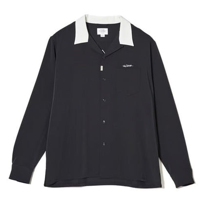 CRIMIE EASY CARE EMBROIDERY OPEN COLLAR SHIRT