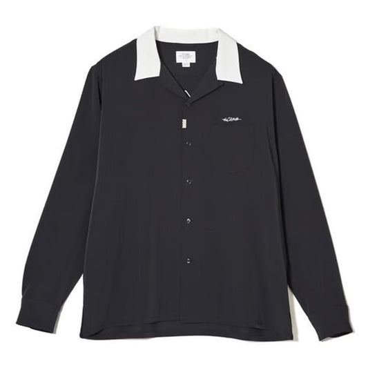 CRIMIE EASY CARE EMBROIDERY OPEN COLLAR SHIRT