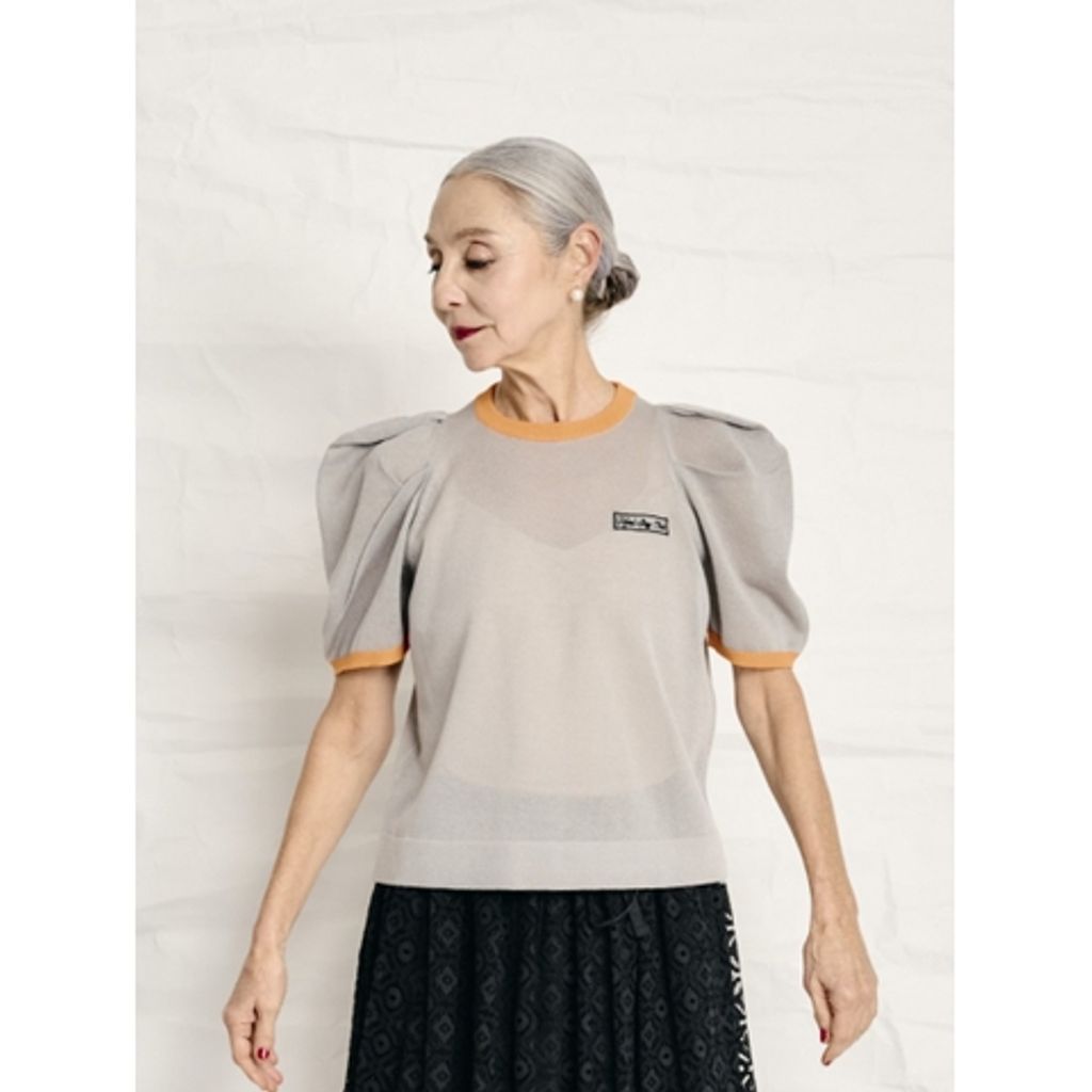 THOMAS MAGPIE knit power shoulder tops