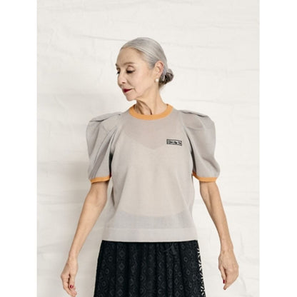 THOMAS MAGPIE knit power shoulder tops