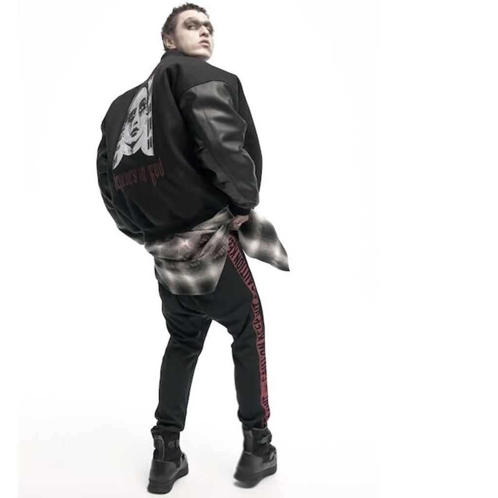 beauty:beast Ombre Check SUPER LONG SHIRT JKT (WHITE CKECK)