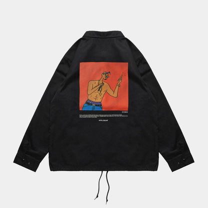 APPLEBUM "THUG LIFE" COACH JACKET / JU2420601