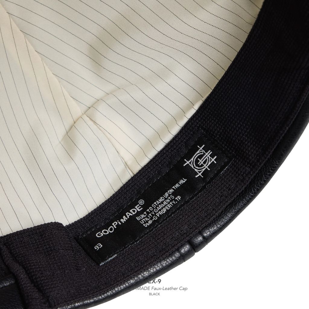GOOPiMADE EX-9 GOOPiMADE Faux-Leather Cap
