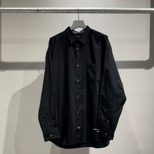 COMME des GARCONS HOMME コットンブロード COMME des GARCONS HOMME LOGO SHIRT（BLACK）