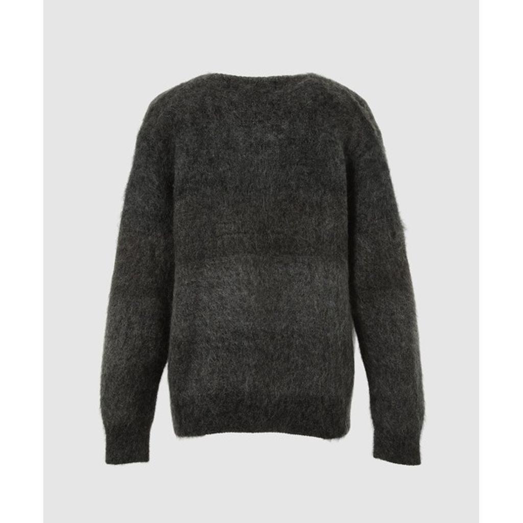 COMME des GARCONS HOMME MOHAIR BORDER CARDIGAN（GRAY）