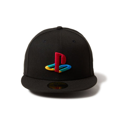 NEW ERA 59FIFTY PlayStation プレイステーション ファミリーマーク マルチカラー ブラック