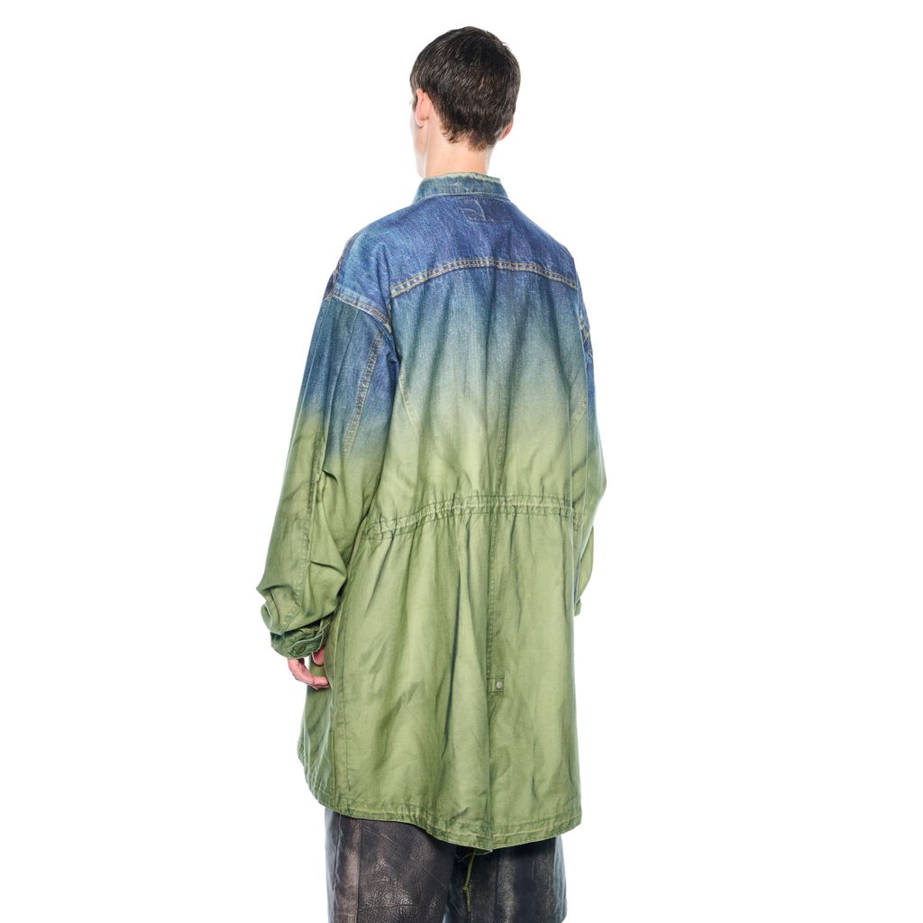 TOLQ Gradation Printed Denim Jacket×Mod Coat