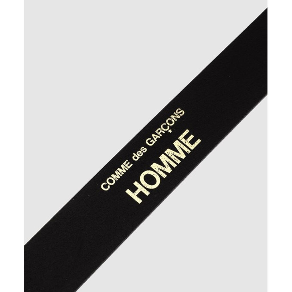 COMME des GARCONS HOMME STEERHIDE LEATHER BELT（Black）