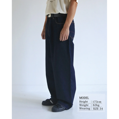 ANACHRONORM  WIDE 5P DENIM PANTS INDIGO