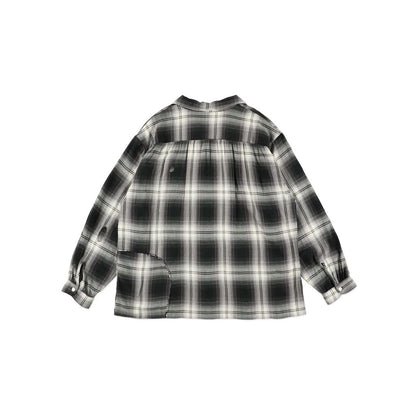 BOW WOW REMADE RAYON PLAID SHIRT AGED