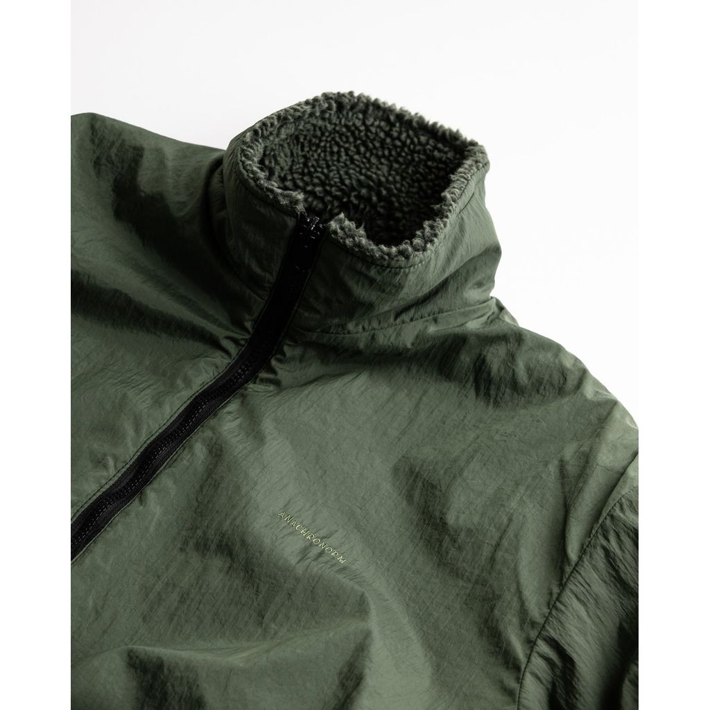 ANACHRONORM REVERSIBLE BOA JACKET OLIVE