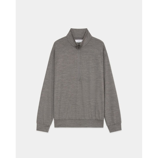 marka  Super 100s Washable Wool Jersey / Half-Zip Stand