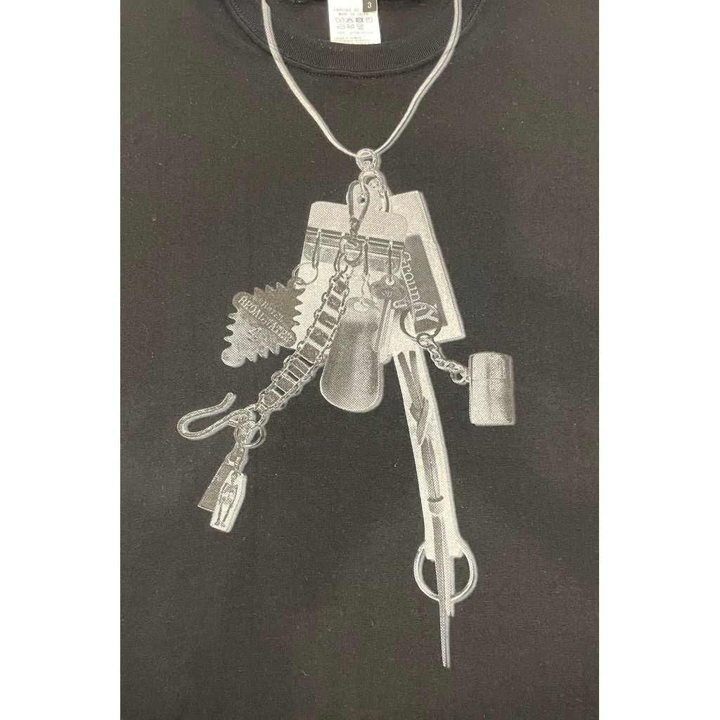 Ground Y COTTON JERSEY TROMPE-L'OEIL PASSCASE T-SHIRT