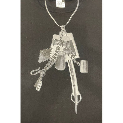 Ground Y COTTON JERSEY TROMPE-L'OEIL PASSCASE T-SHIRT