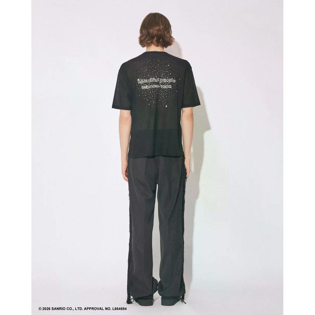 beautiful people MY MELODY&KUROMI 80/1 ELS jersey T