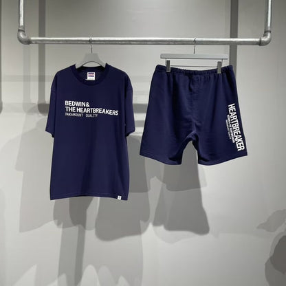 BEDWIN & THE HEARTBREAKERS LINEAGE Ex. SWEAT SHORTS （NAVY）