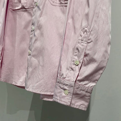 PORTER CLASSIC ROLL UP STRIPE SHIRT