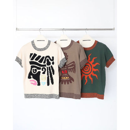 AMBERGLEAM Cotton Art Summer Knit