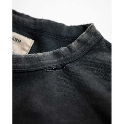 ANACHRONORM MOSS STITCH DAMAGED POCKET S/S T-S