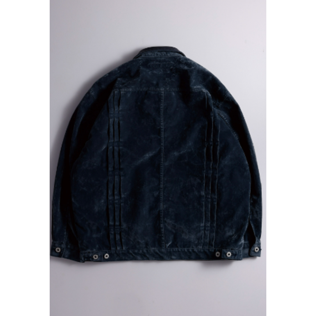 FDMTL FA26JK54R FLOCK LEATHER JACKET RINSE